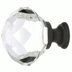 1 3/4 Inch Diamond Wardrobe Knob (Oil Rubbed Bronze Finish)