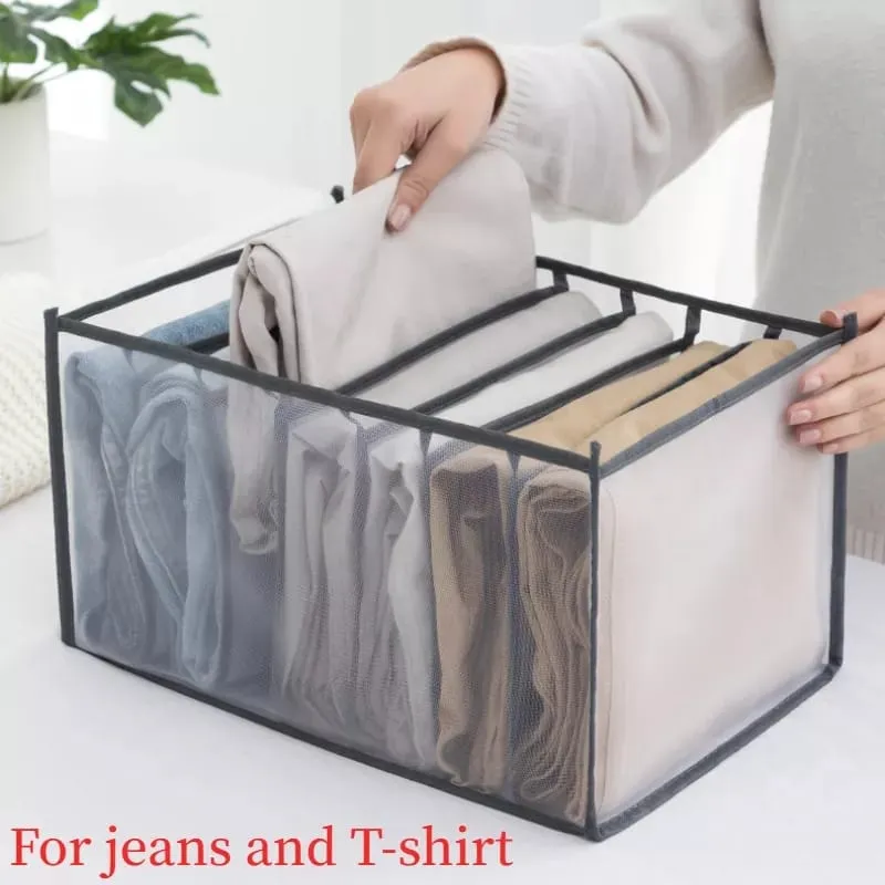 7 Grids Washable Wardrobe Clothes Organizer