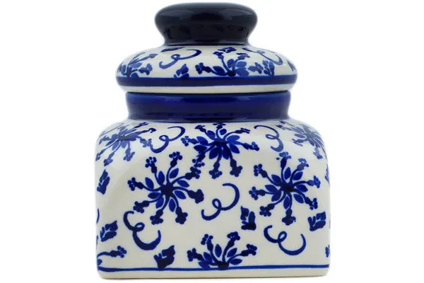 7" Jar with Lid - Elegant Winter