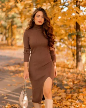 A Pumpkin Bite Midi Dress