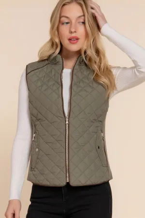 Active Basic Quilted Padded Vest