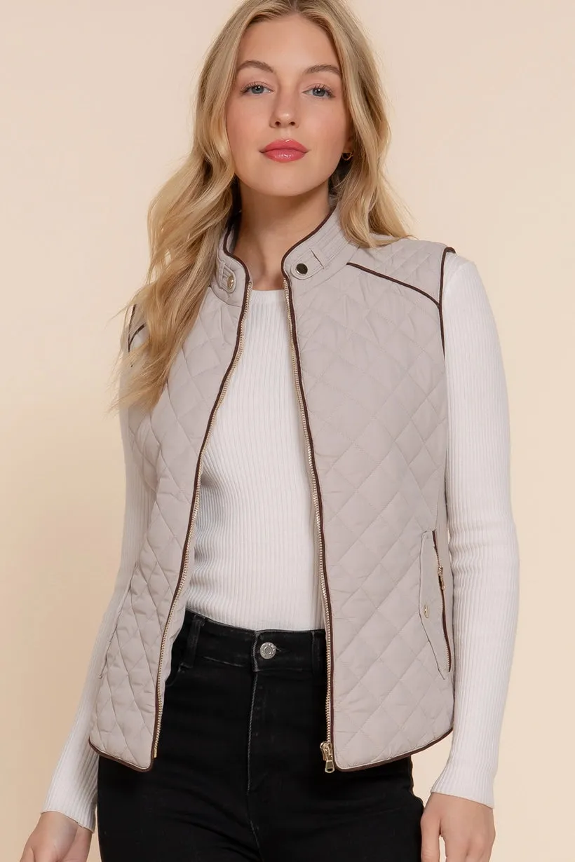 Active Basic Quilted Padded Vest