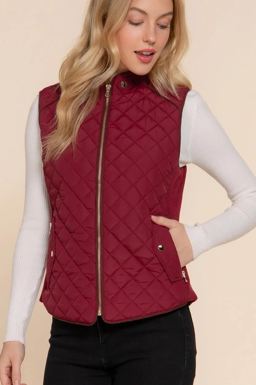 Active Basic Quilted Padded Vest