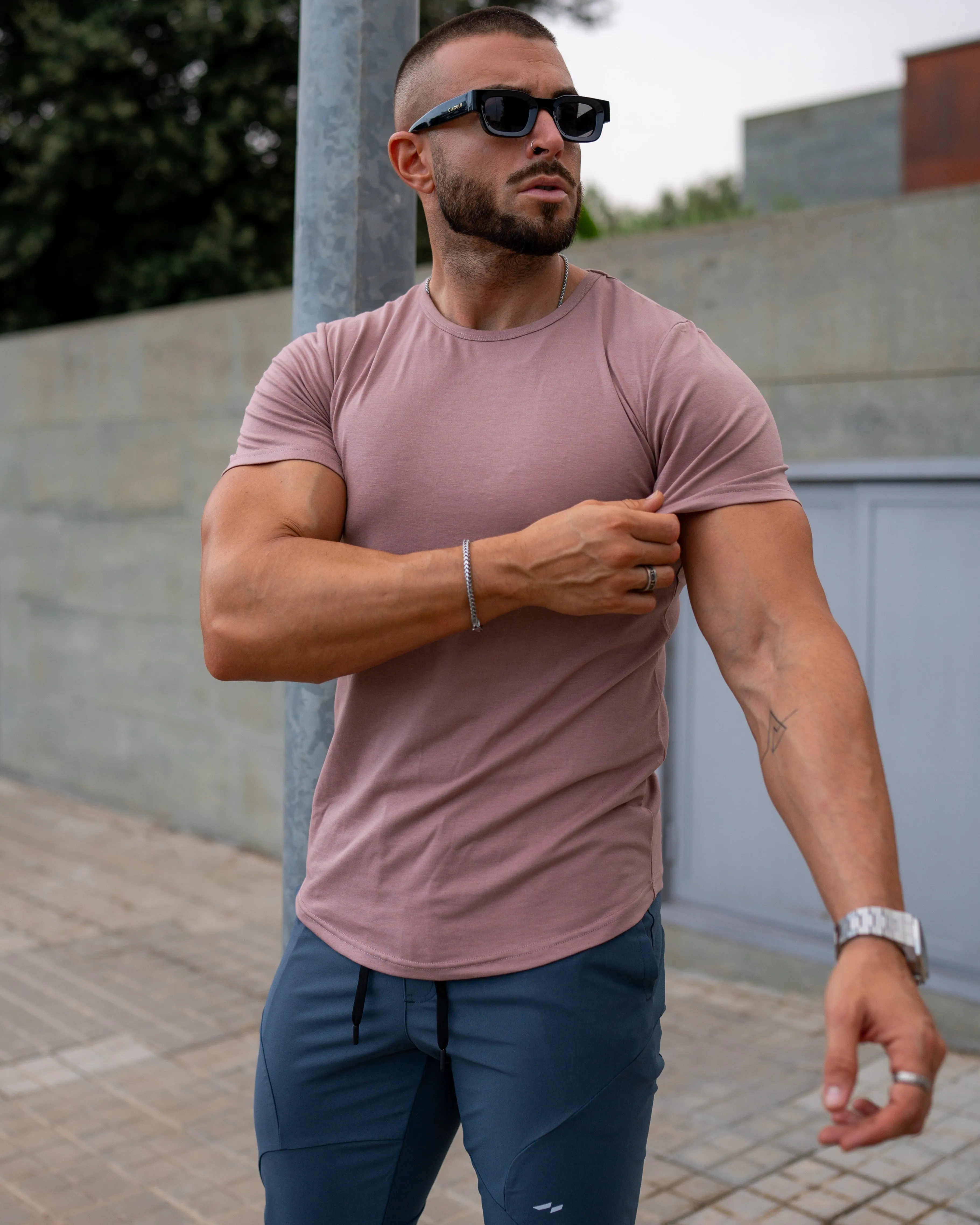 All Day Elite Curve-Hem Tee Short Sleeve New Color