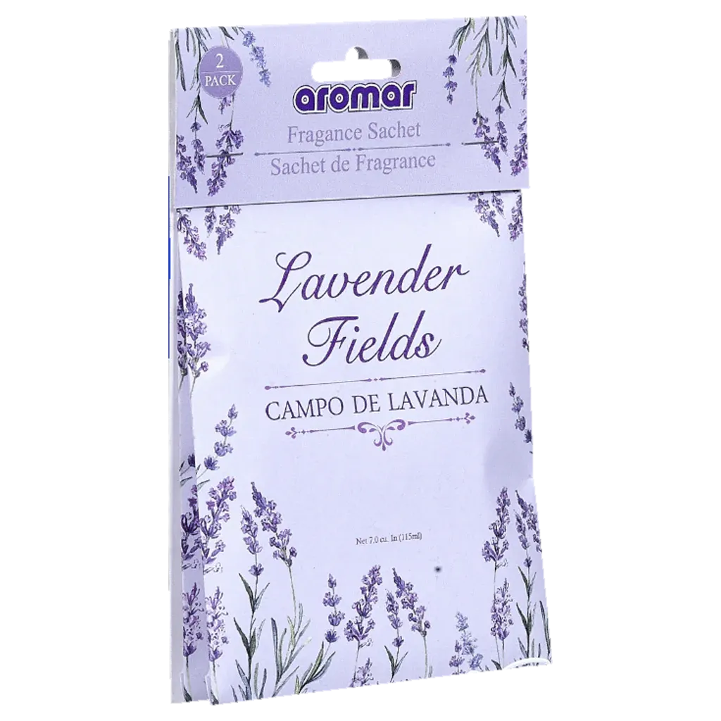 Aromar Scented Sachets – Lavender Fields – 2 Pack