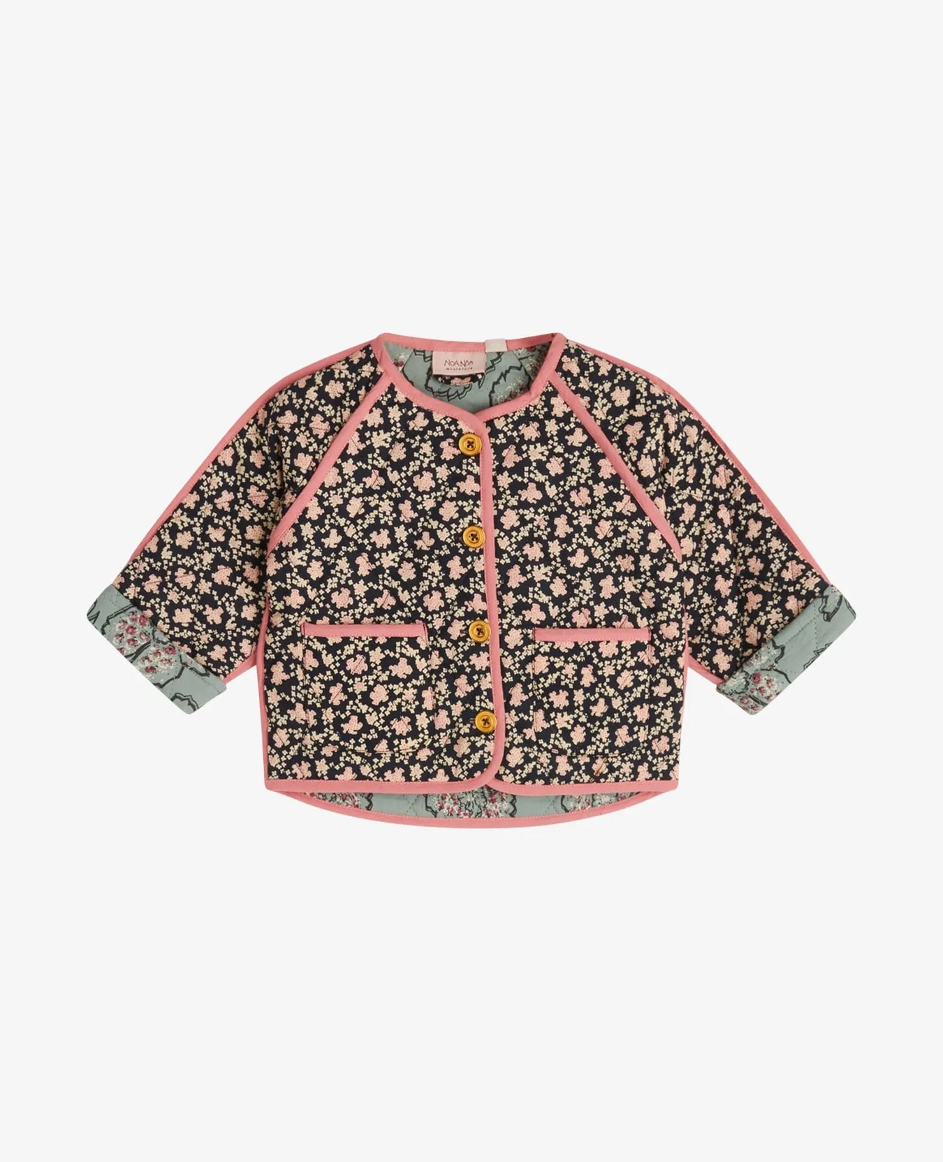 BABY ORGANIC FLOWER QUILT COAT