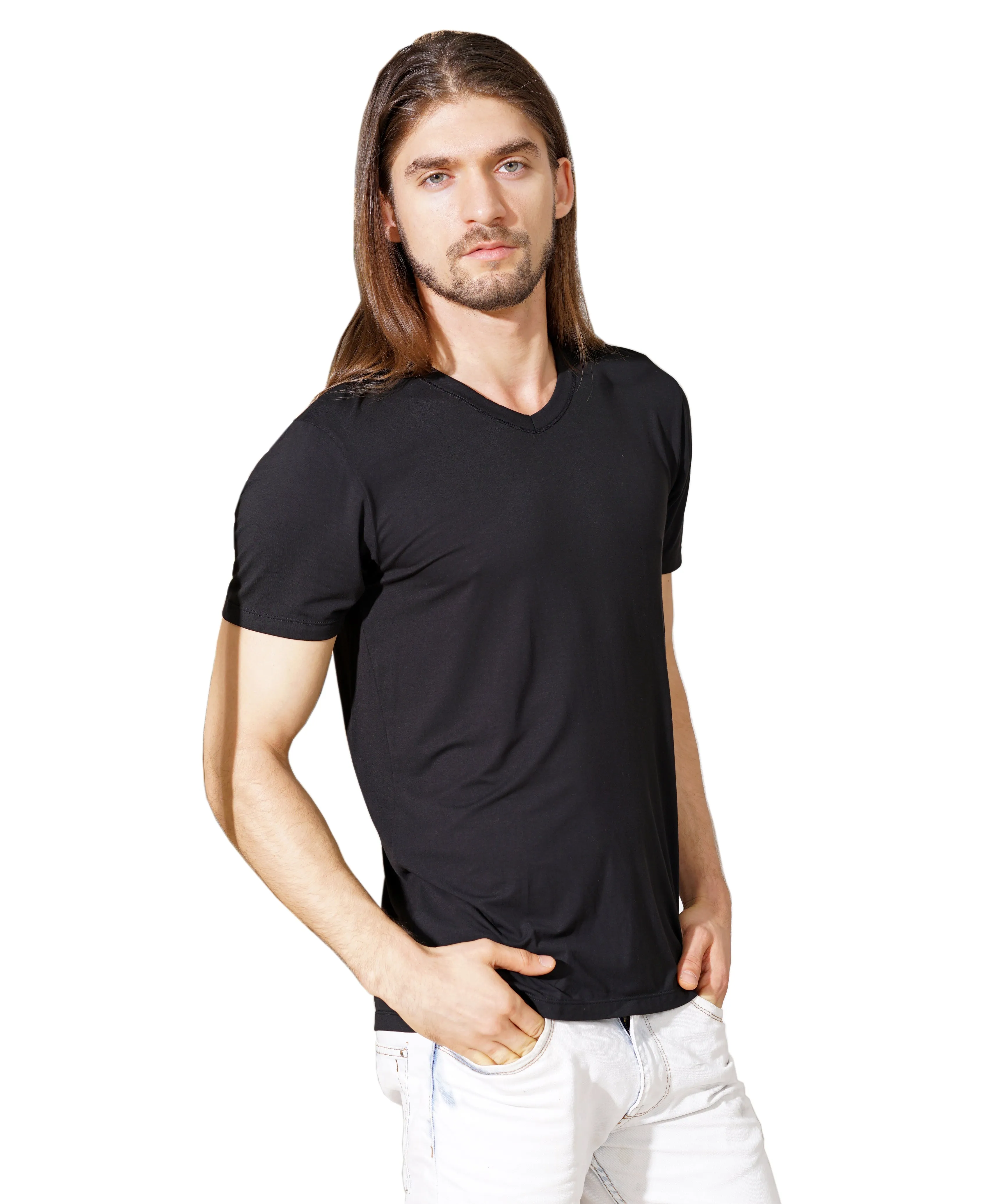 Bamboo Men's V-Neck T-Shirt