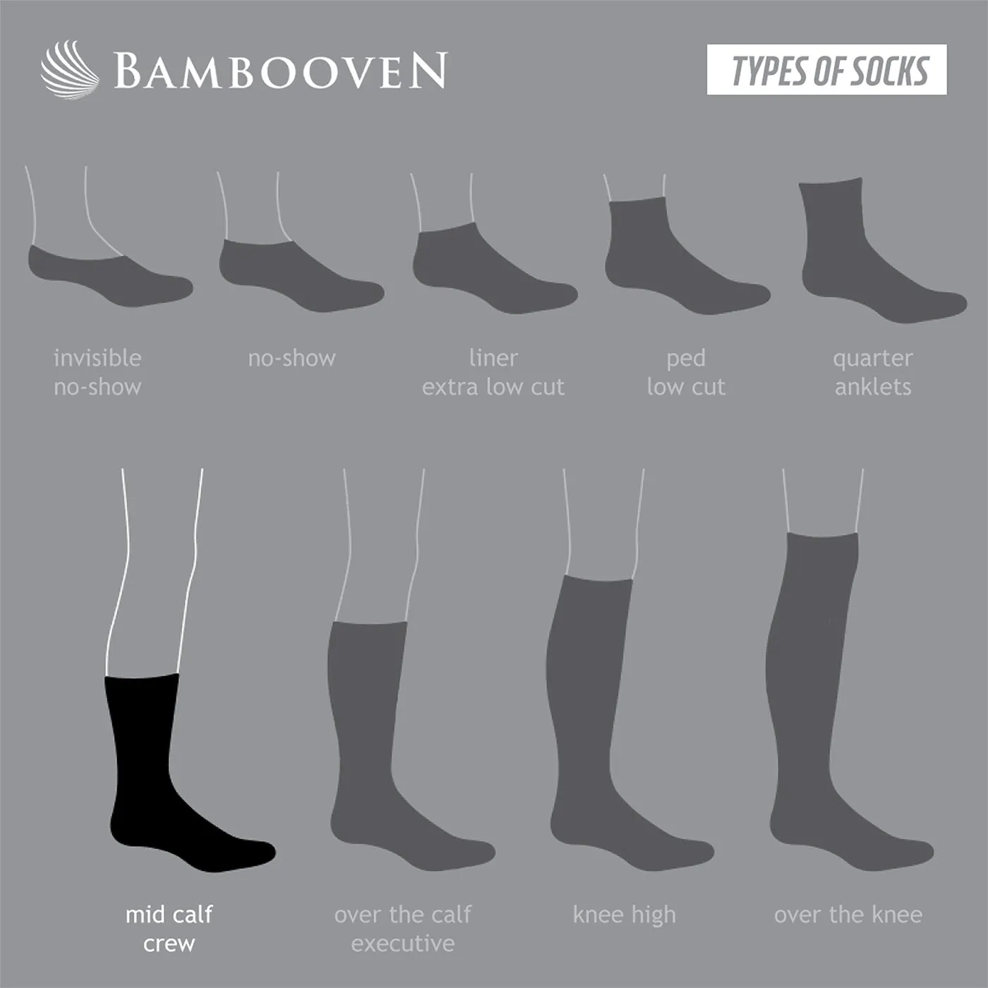 Bambooven Men’s Dress & Trouser Socks – Odor-Free Bamboo (6 Pairs)