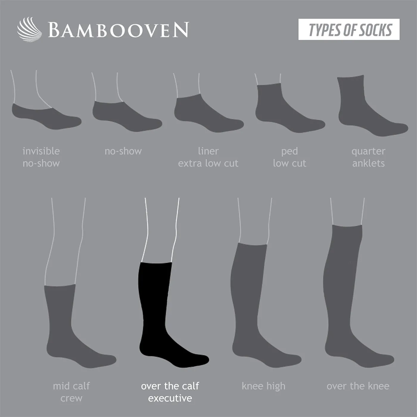 Bambooven Men’s Dress & Trouser Socks – Odor-Free Bamboo (6 Pairs)