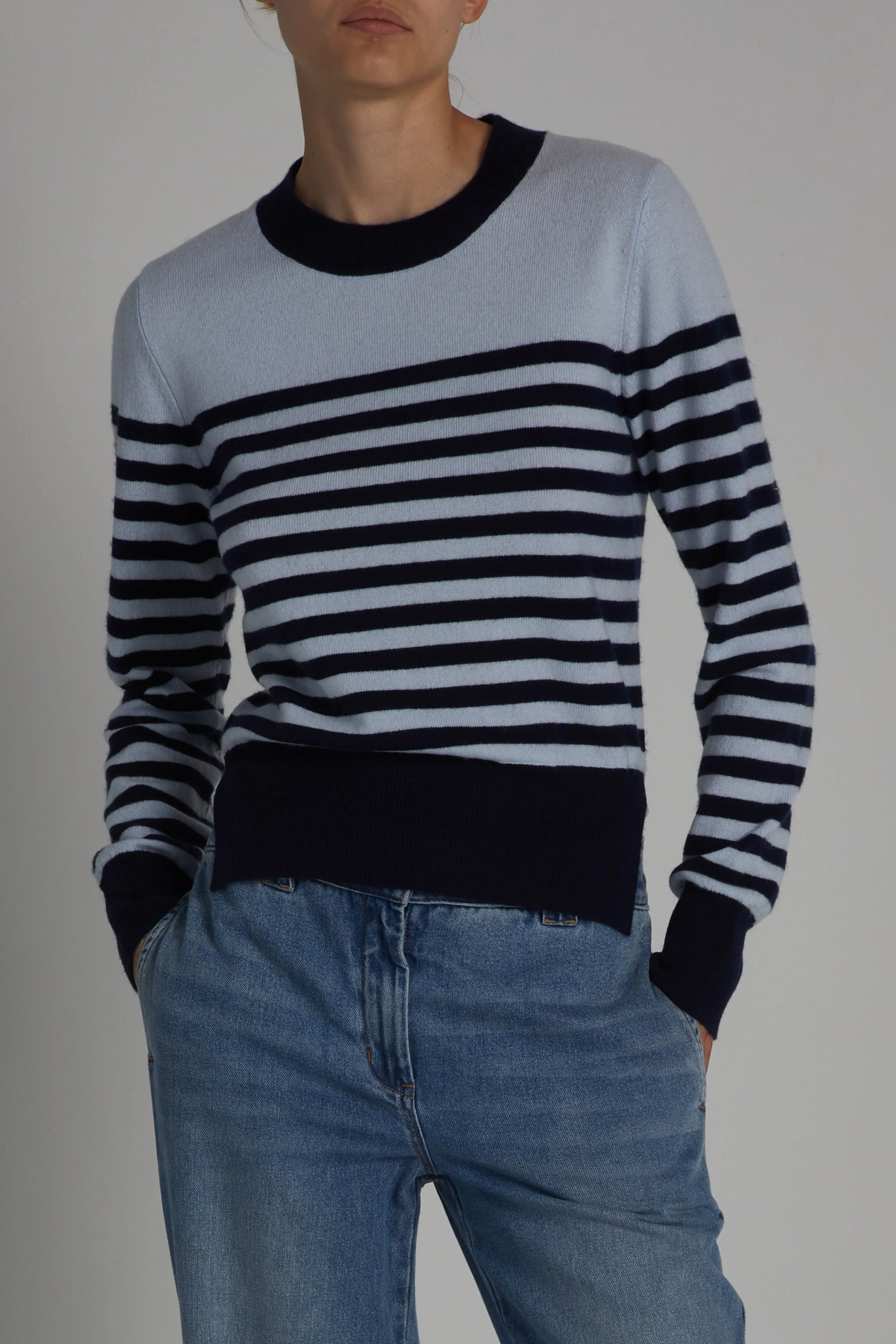 Baret Striped Cashmere Blend Sweater