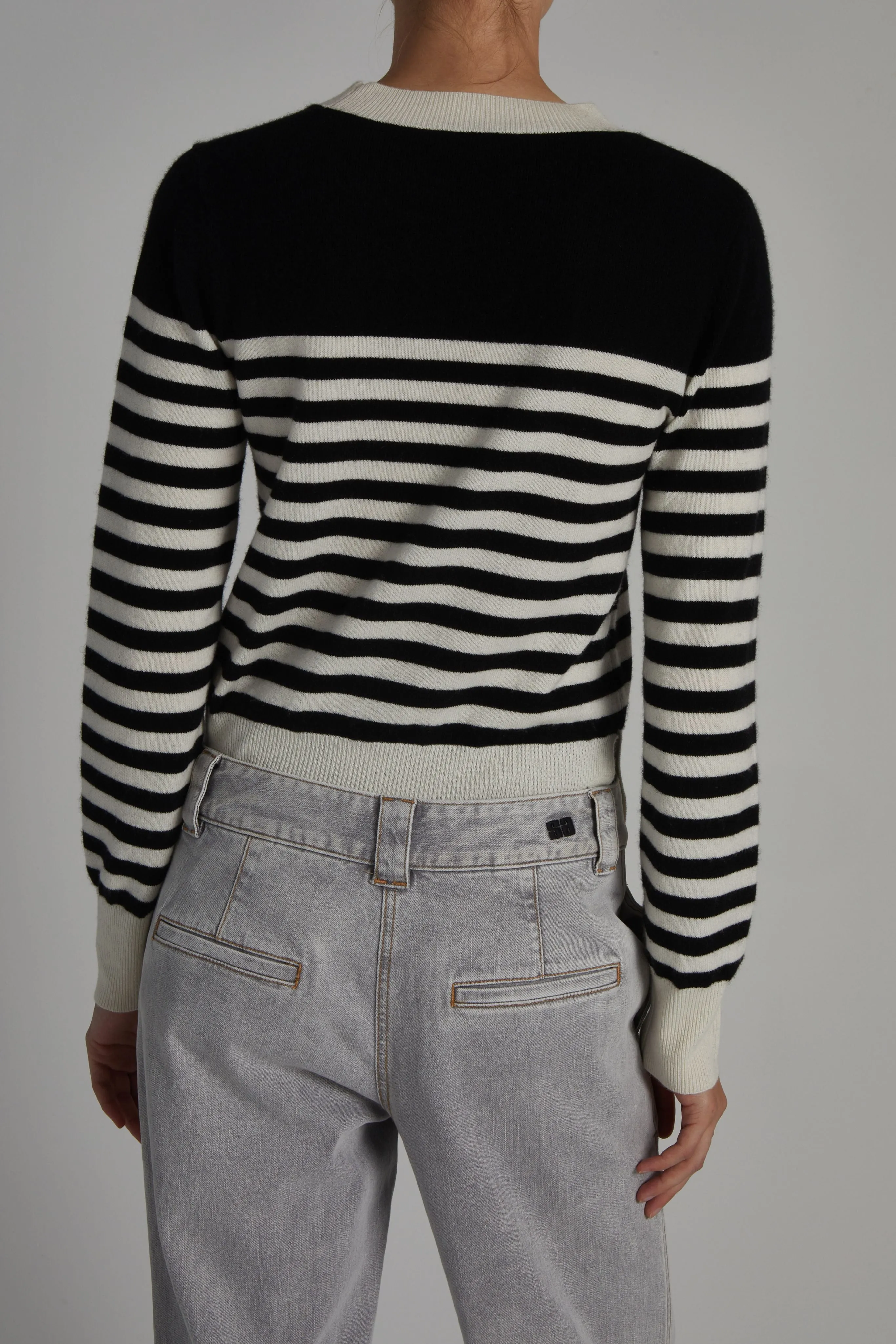 Baret Striped Cashmere Blend Sweater