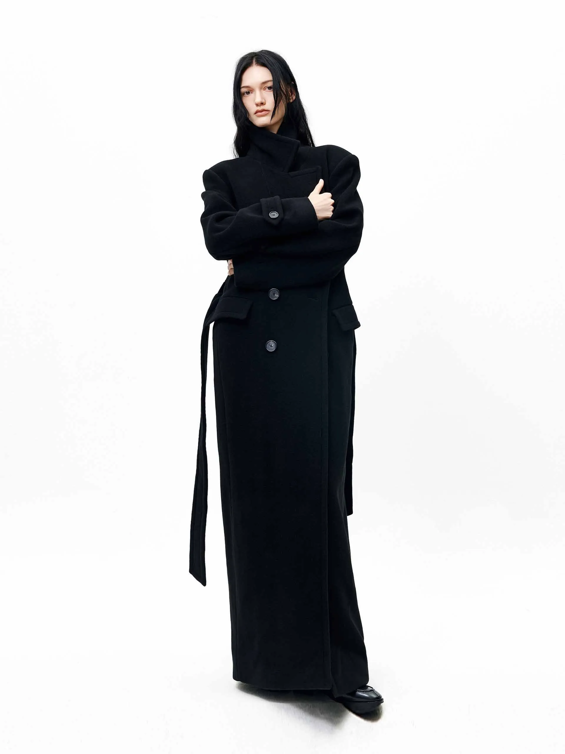 Belted Longline Overcoat