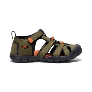 Big Kids' Seacamp II CNX  |  Dark Olive/Gold Flame