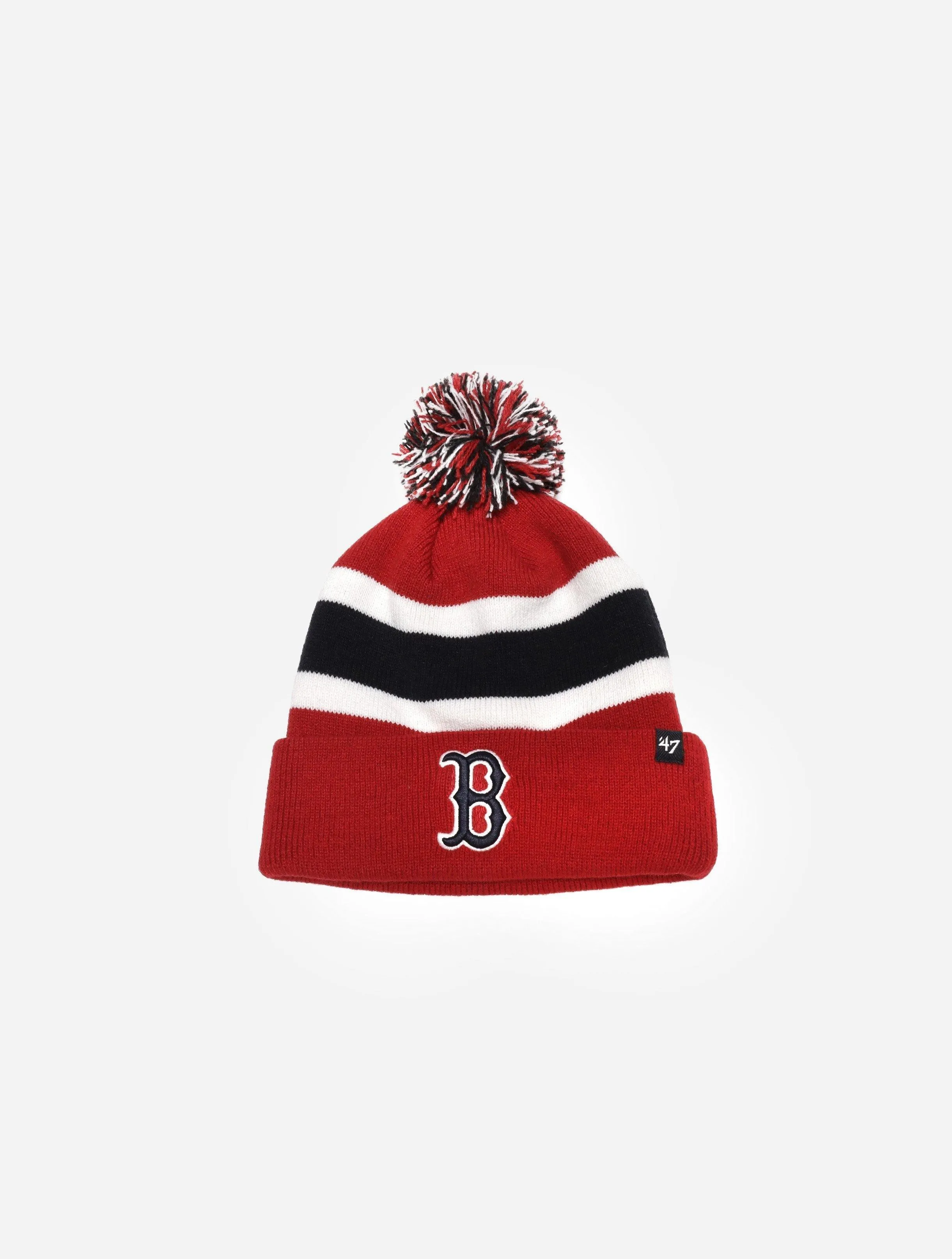 Boston Red Sox Breakaway Cuff Knit Pom Beanie