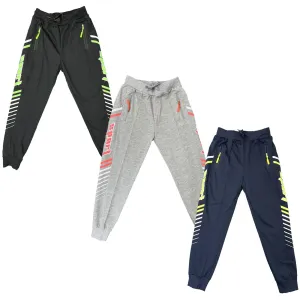 Boys Joggers Zip Pocket Sport Jogging Bottoms Lightweight Summer