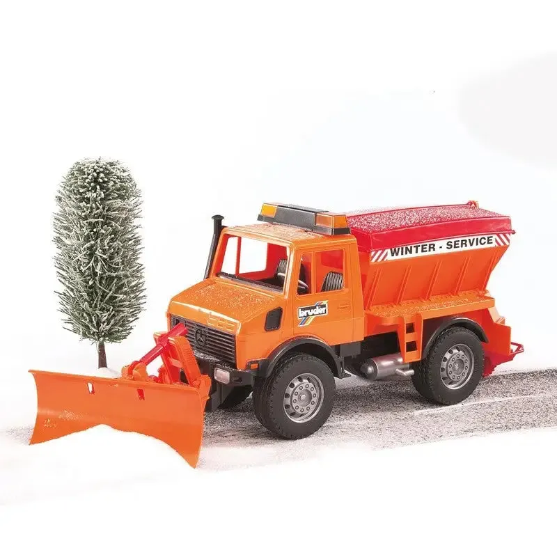 Bruder Mercedes Benz Unimog Winter Service with Snow Plough