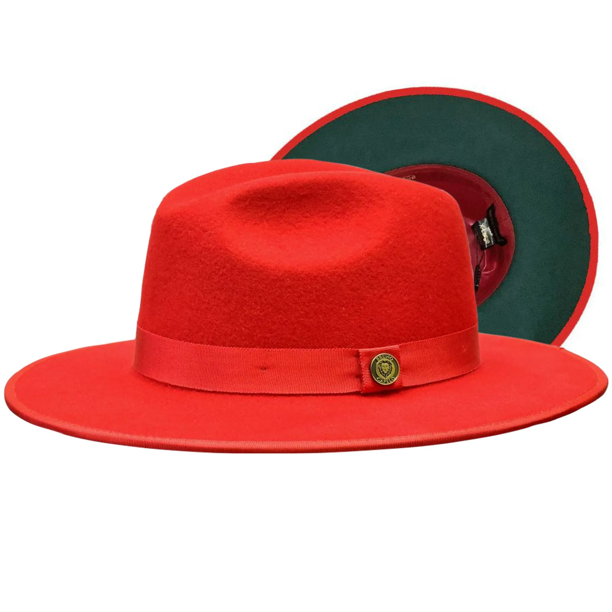 Bruno Capelo Monarch Color Bottom Wide Brim Wool Fedora