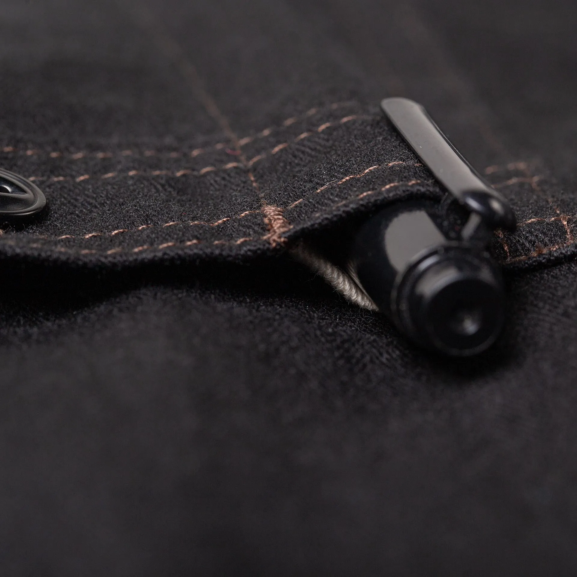 BWS-02 UTILITY SHIRT 8 oz. black herringbone [CORE]