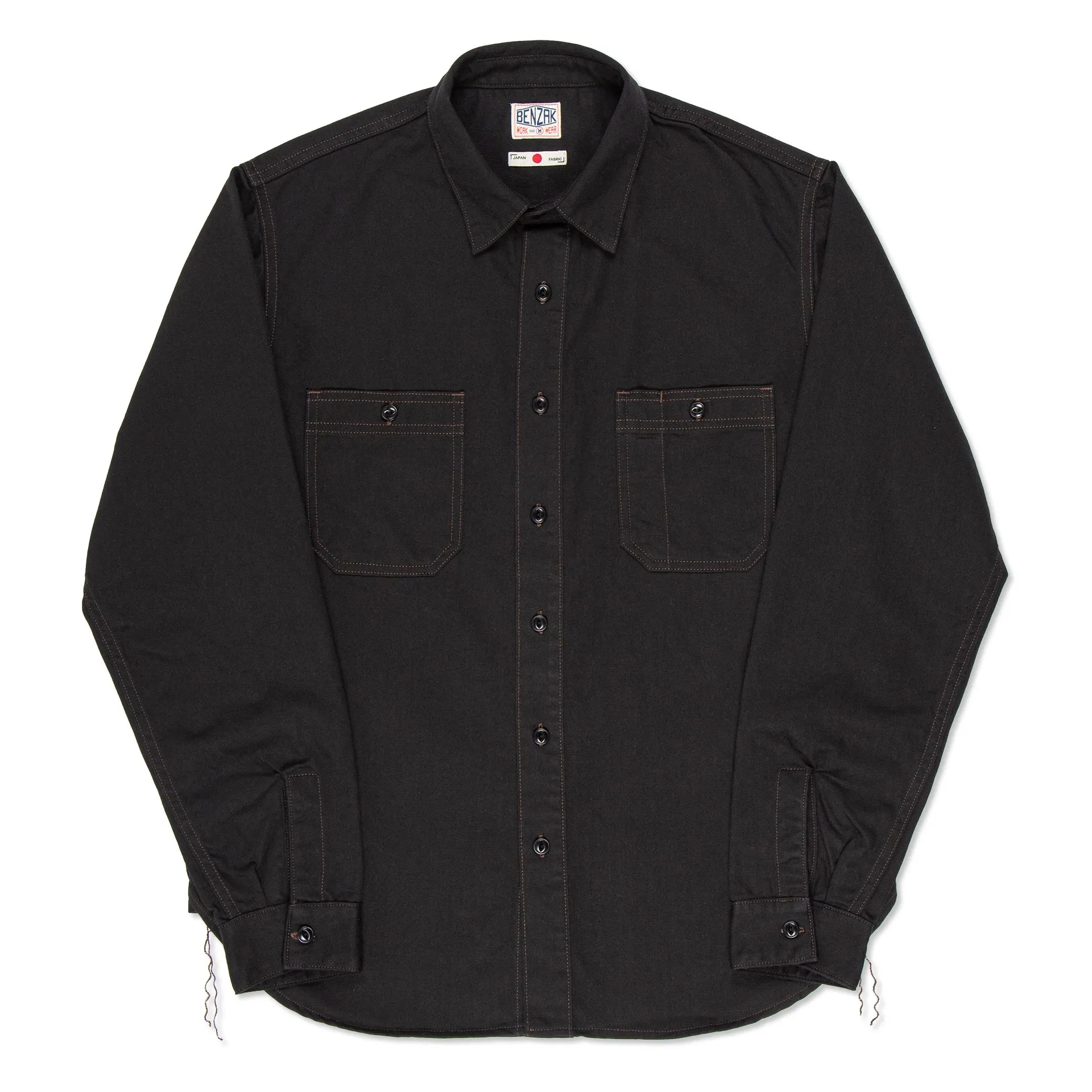 BWS-02 UTILITY SHIRT 8 oz. black herringbone [CORE]