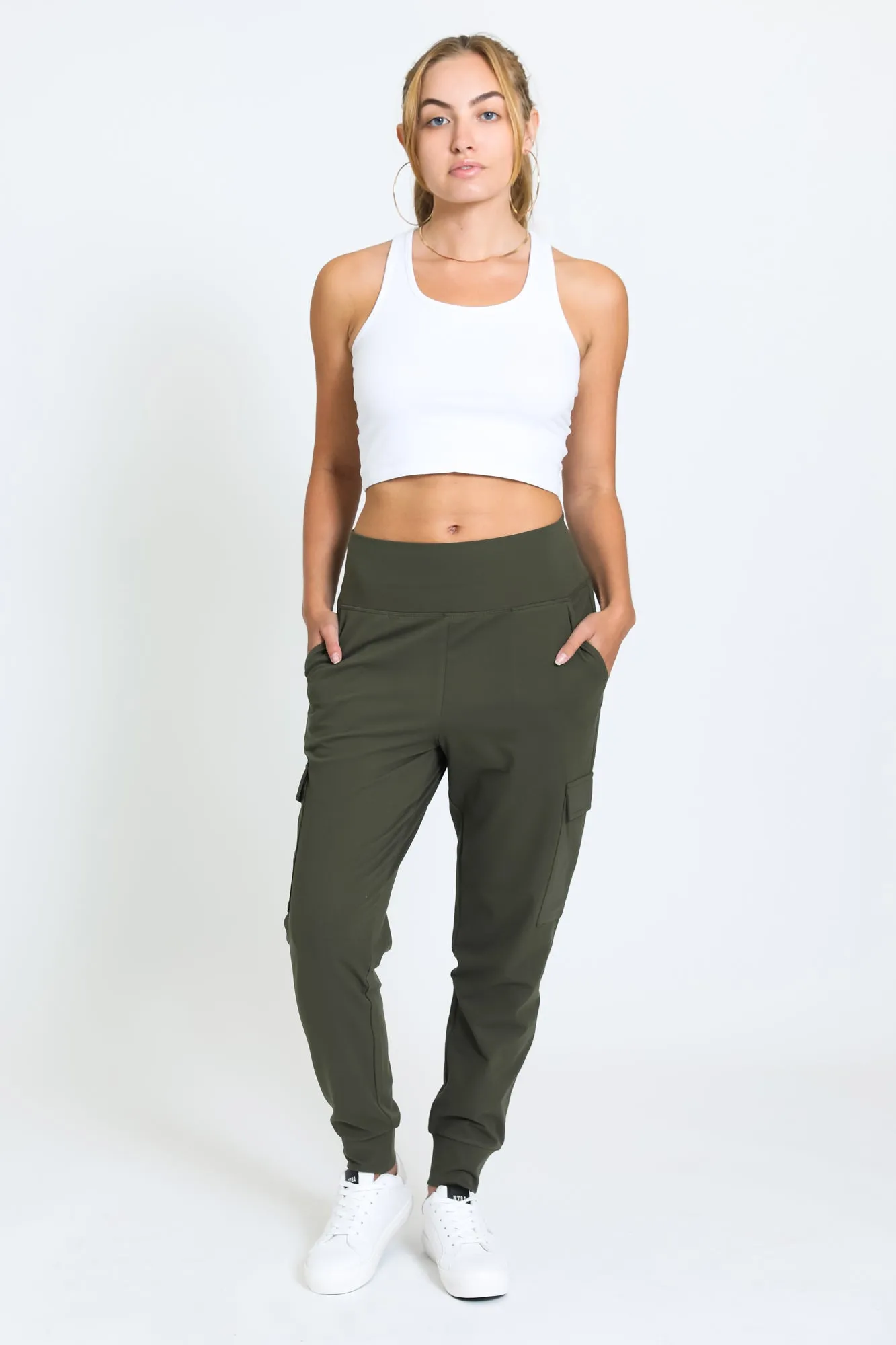 CARGO KNIT JOGGER - OLIVE