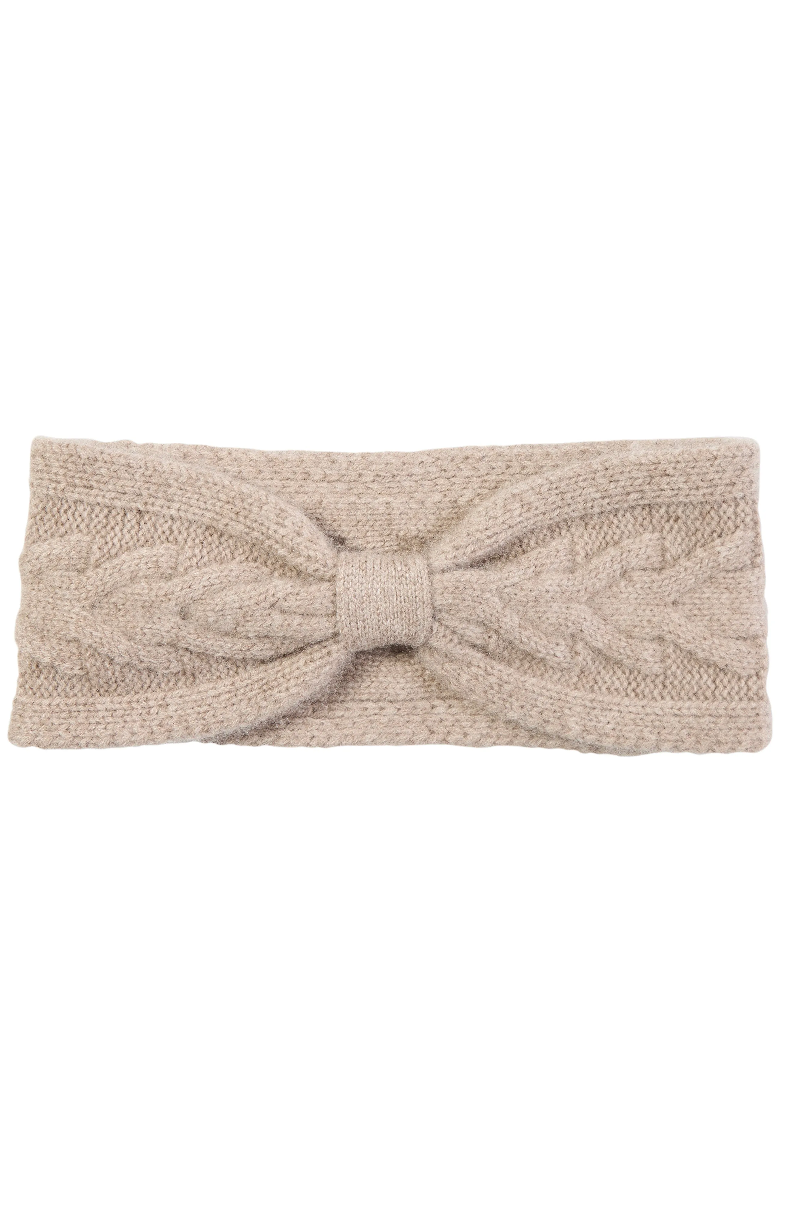 CASHMERE CABLE KNIT HEADBAND