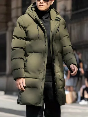 Casual Long Hooded Winter Jacket For Men | Ideal for Winter