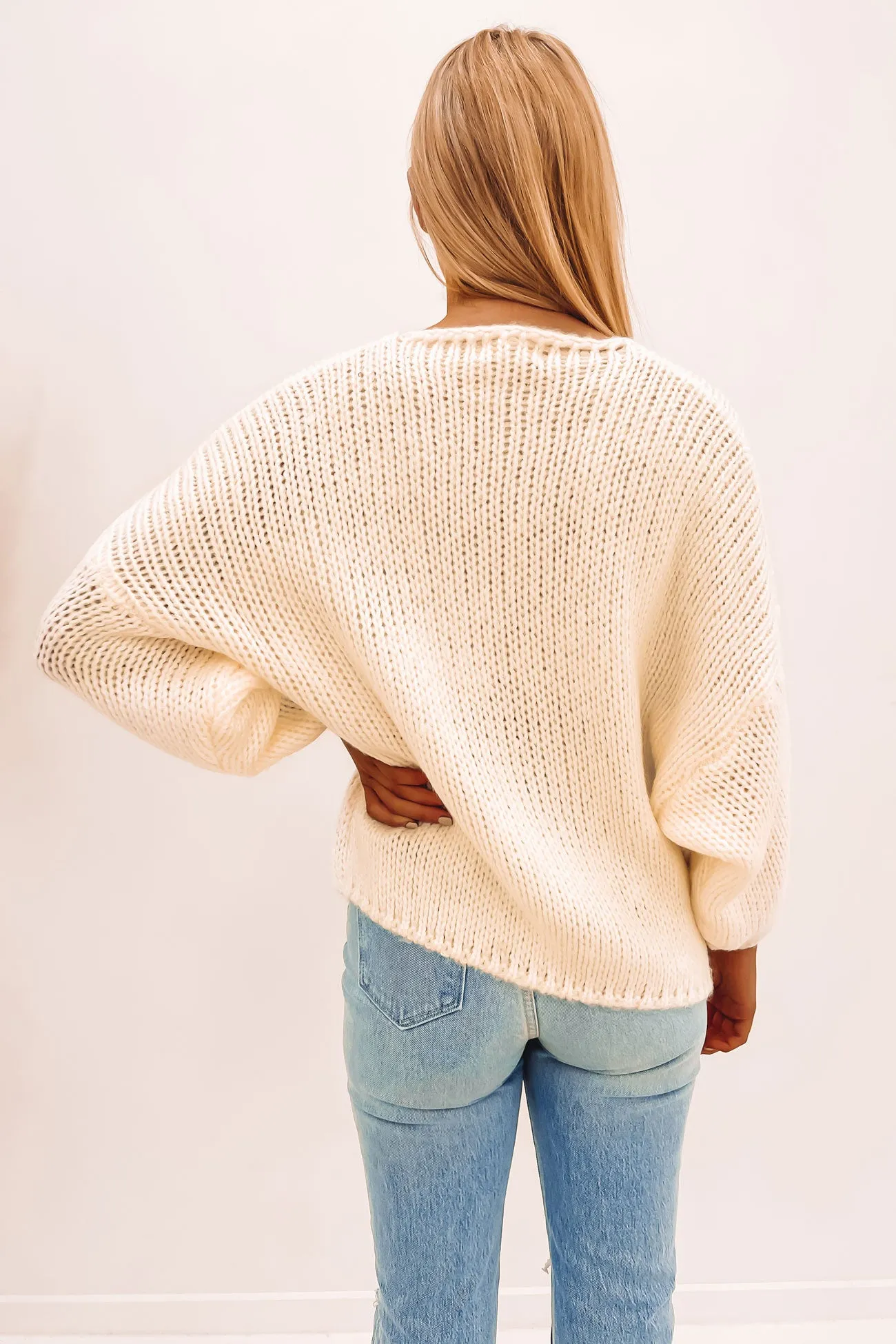 Charity Knit White