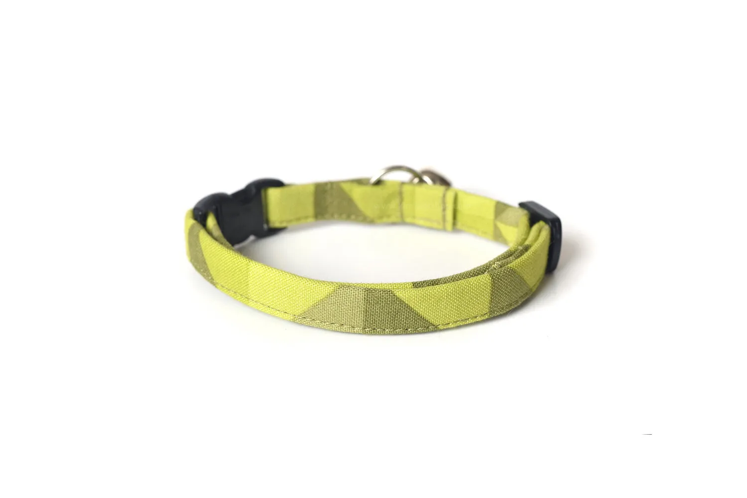 Chartreuse Yellow-Green Geometric Cat Collar