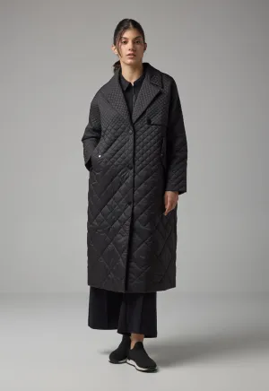 Choice Quilted Midi Winter Coat Black