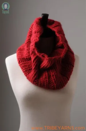 Chunky Rib Snood Pattern