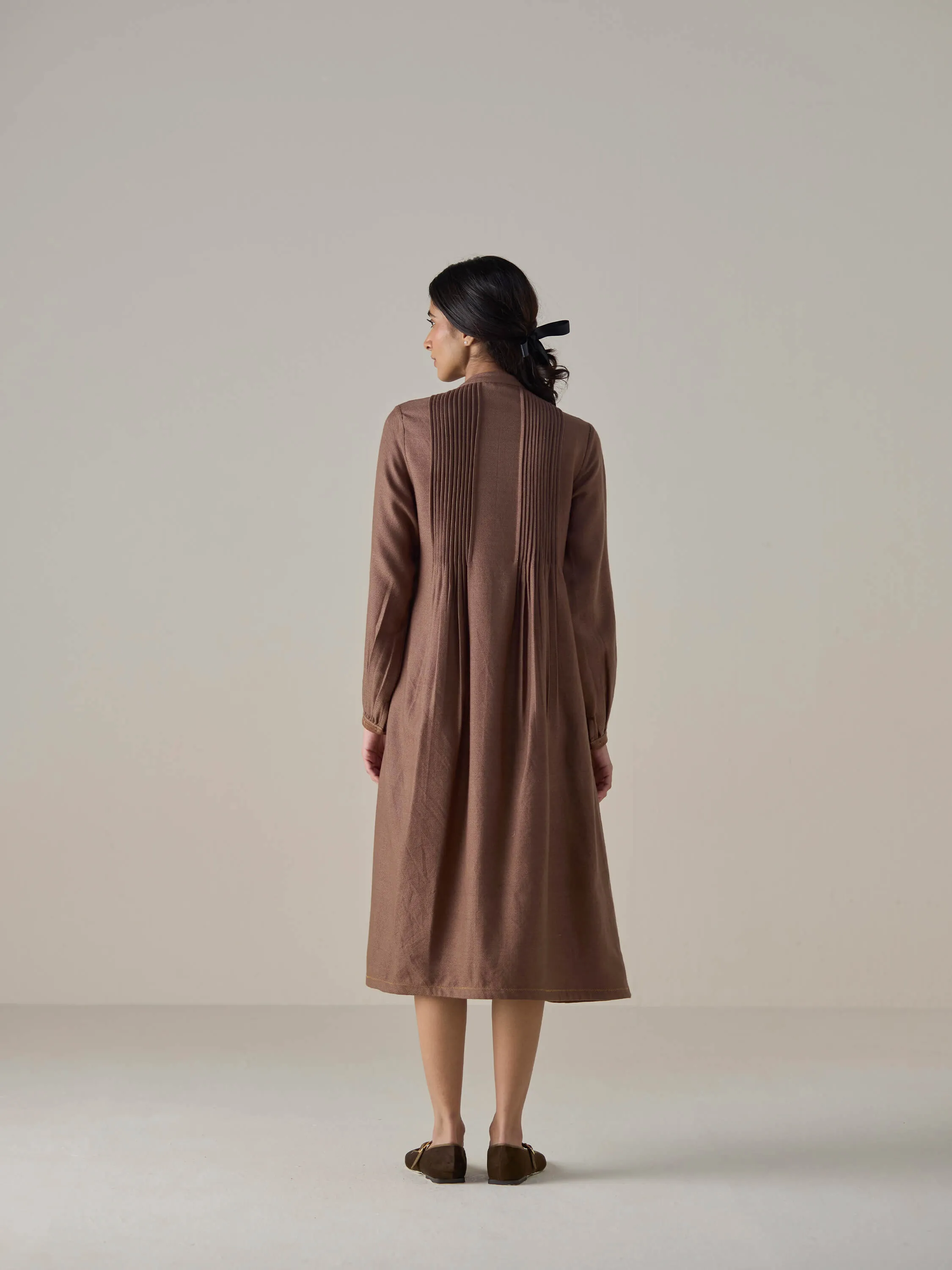 Cinnamon Merino Wool Dress