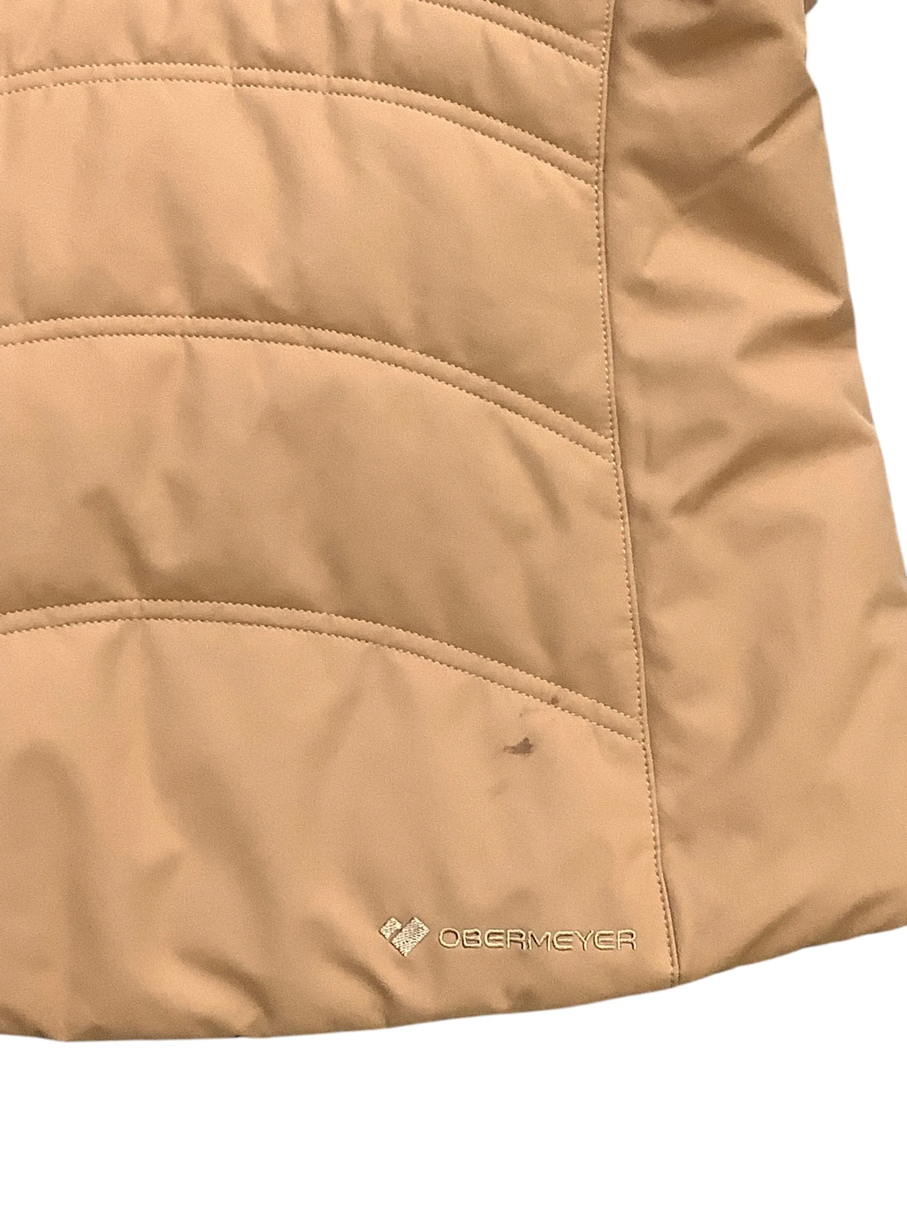 Coat Puffer & Quilted By Cmb In Brown, Size: 8