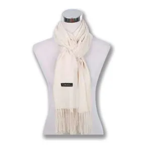 Couthie Plain coloured Cream Scarf (CS21)