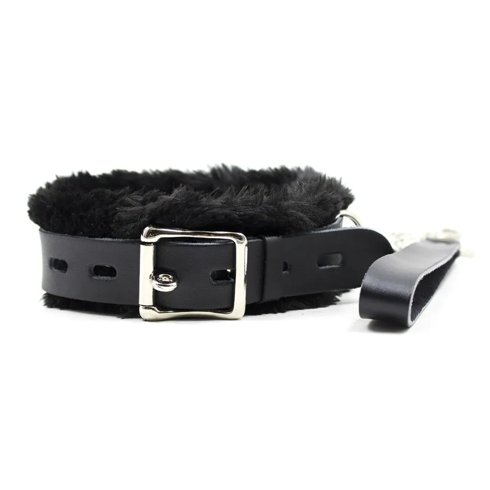 Cruella Devil Inspired Fluffy Collar and Lead