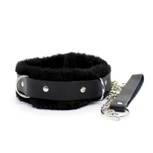 Cruella Devil Inspired Fluffy Collar and Lead