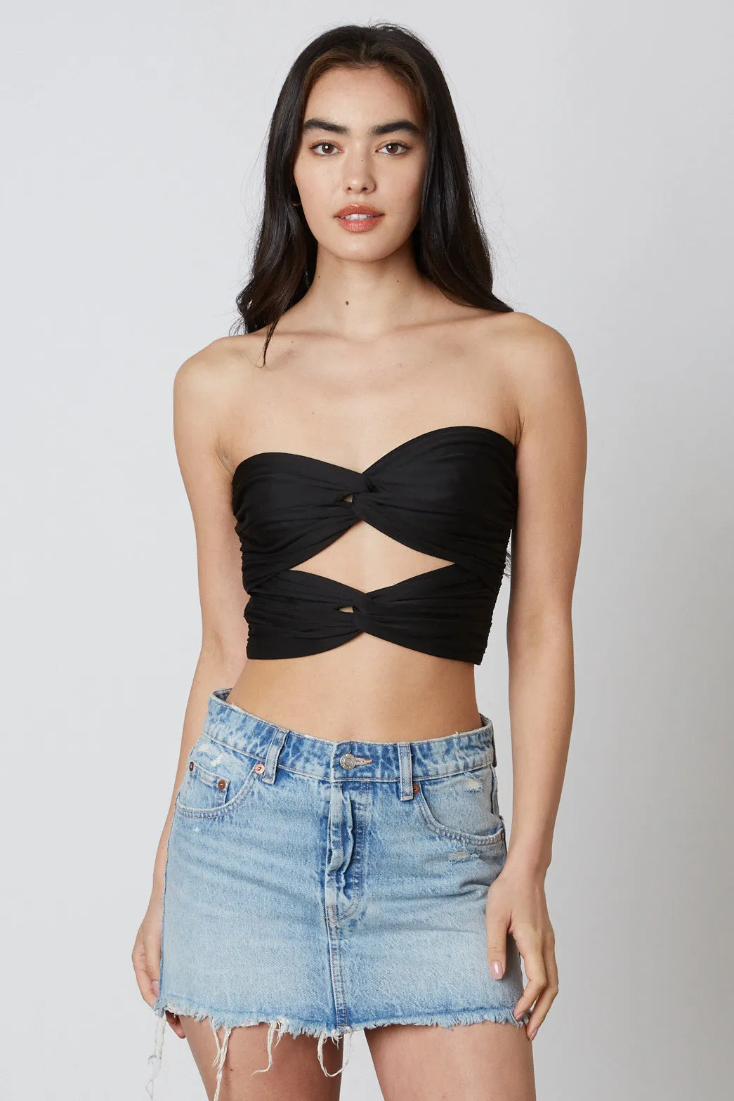 Cut Out Cropped Tube Top