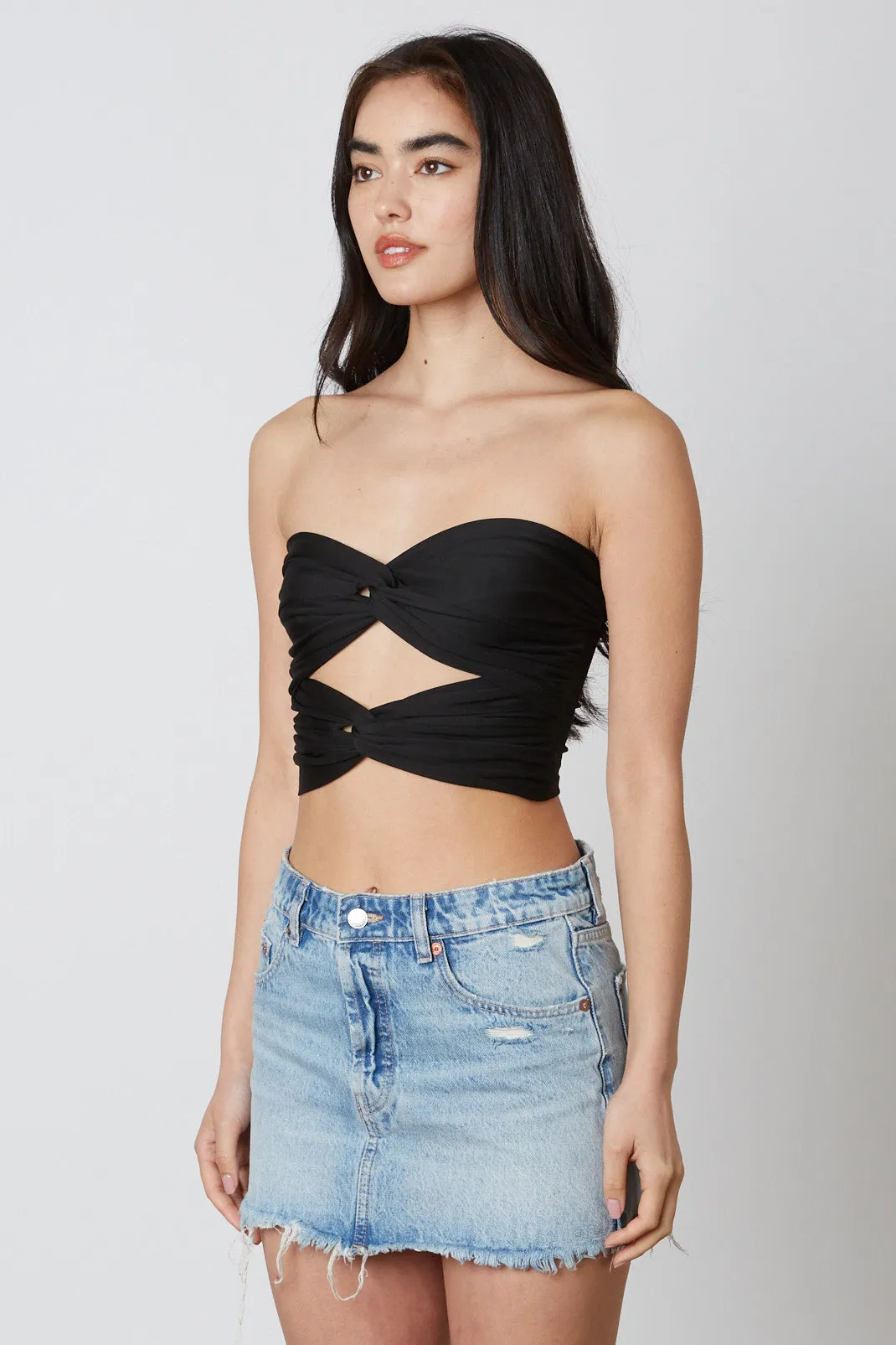 Cut Out Cropped Tube Top