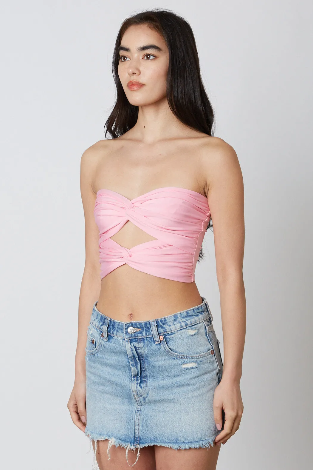 Cut Out Cropped Tube Top