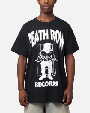 Deathrow Records Chair Logo T-Shirt Black