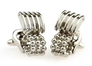 Elegant Silver Link Cufflinks