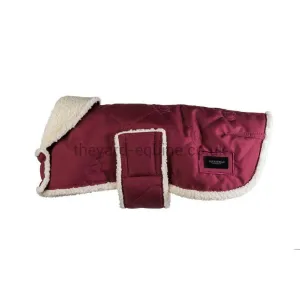 Equestrian Stockholm Fleece Dog Rug - Bordeaux