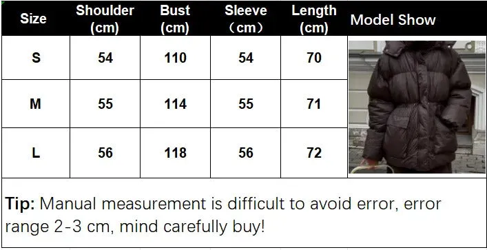 Fashion Brown Hooded Drawstring Thicken Cotton Jacket Women Elegant Long Sleeve Pocket Quilted Coat New Casual Commute Outerwear