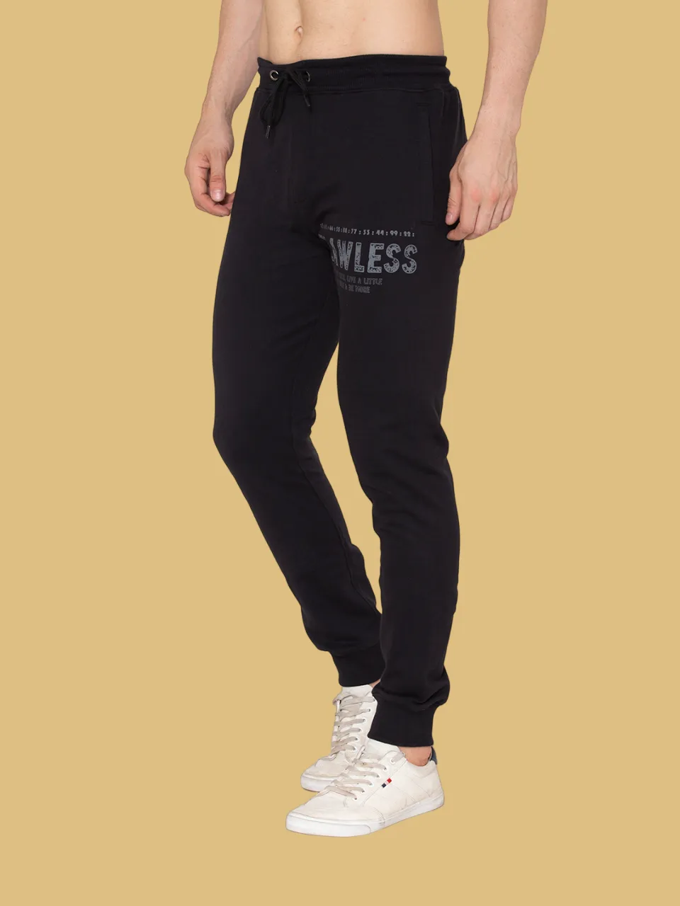 Flawless Trendy Men's Black Jogger