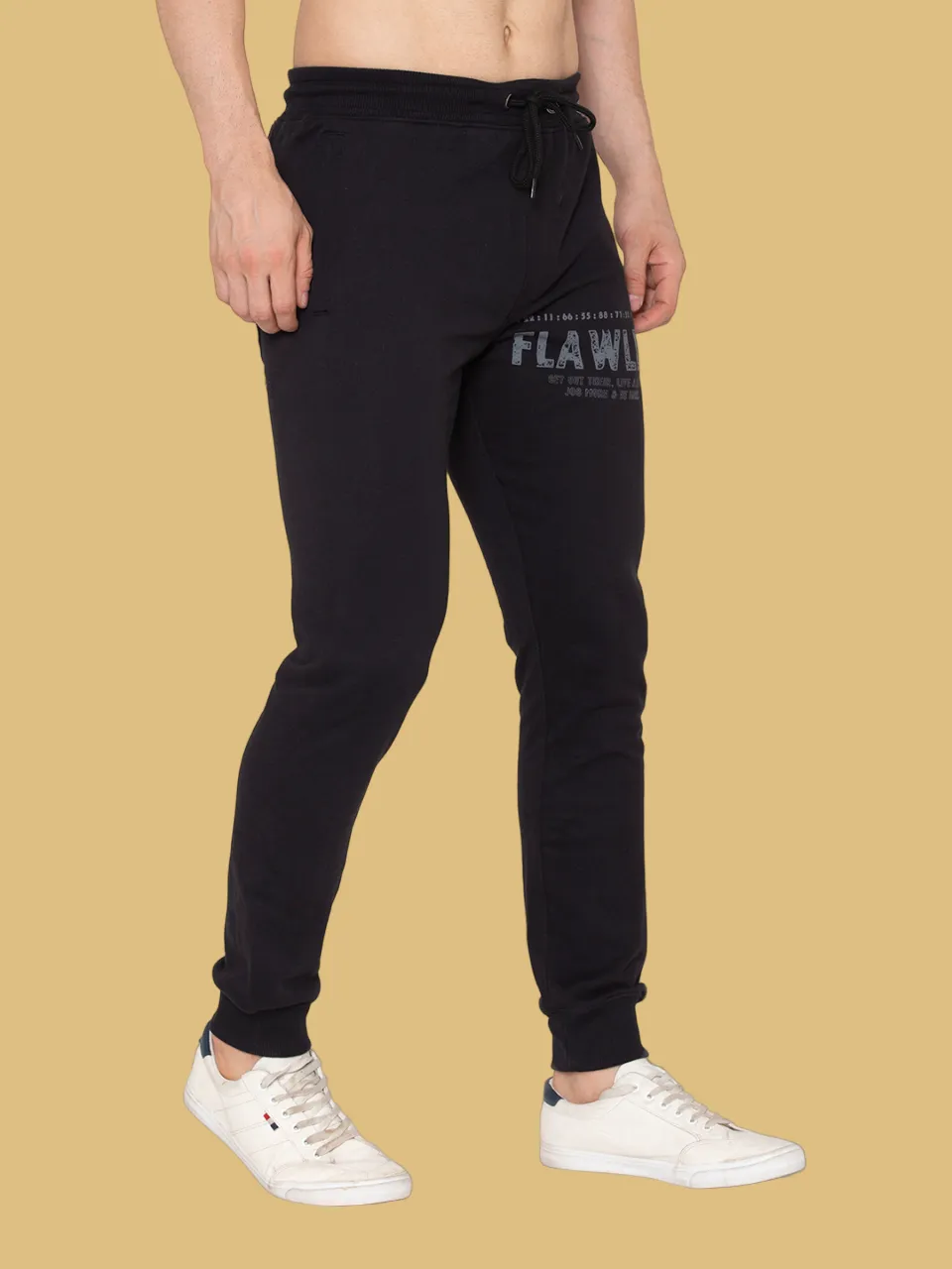 Flawless Trendy Men's Black Jogger