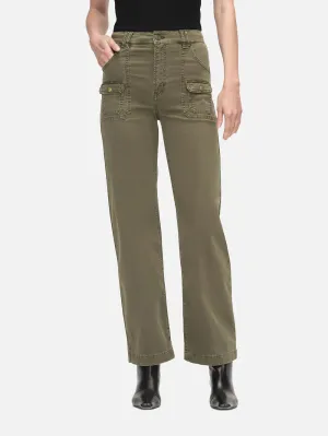 FRAME-Utility Pocket Pant Washed Winter Moss