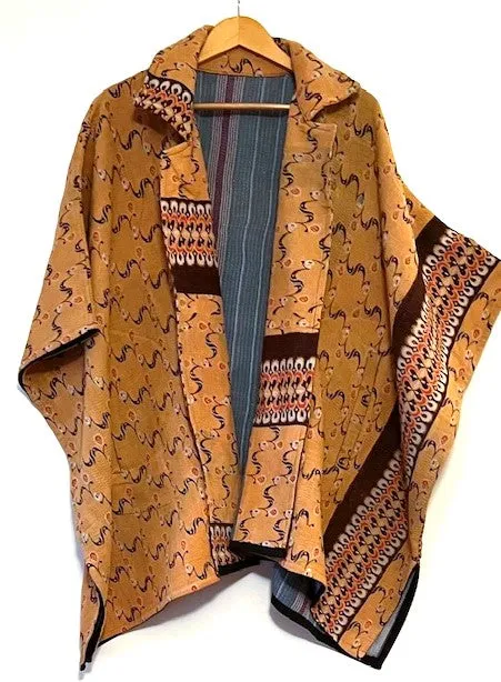 Fully Reversible Blanket Coat IS A Knock-Out (Bronze)