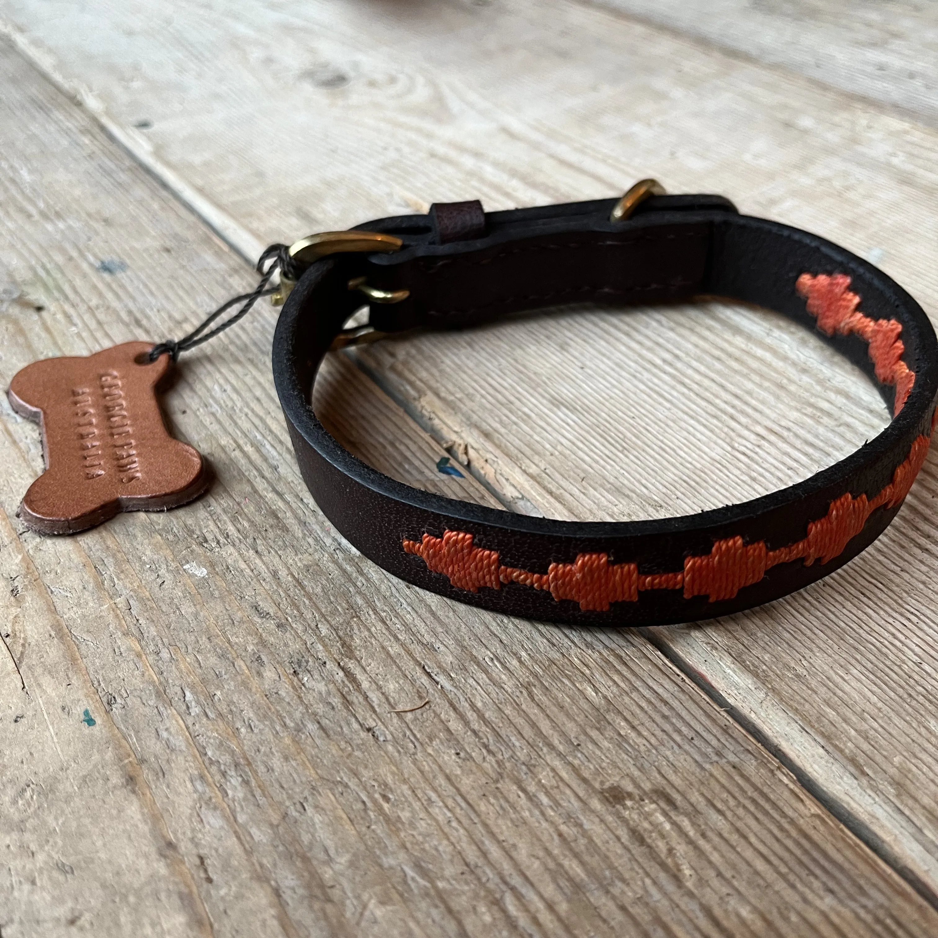 Georgie Paws Ochre Bark Collar