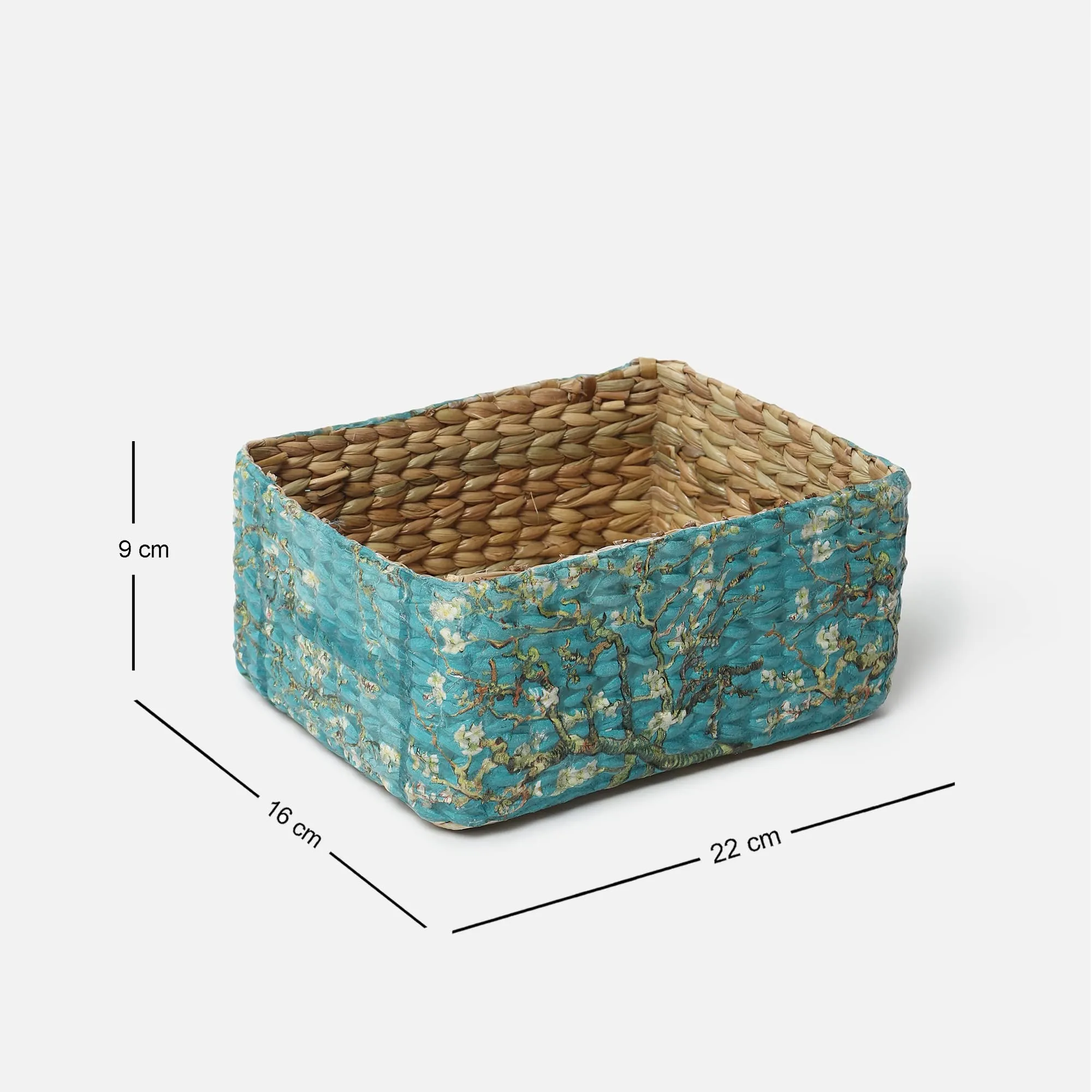 Habere India-All the Cultures Fabricating India Jute Storage Baskets | Cane or Bamboo Basket | Wicker Basket as Gift Hamper Basket | Rattan Wardrobe Basket (Multi Color 15)