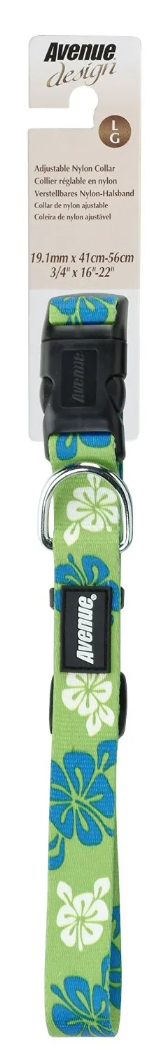 Hagen Avenue Dog Collar Hawaiian Splash - Large