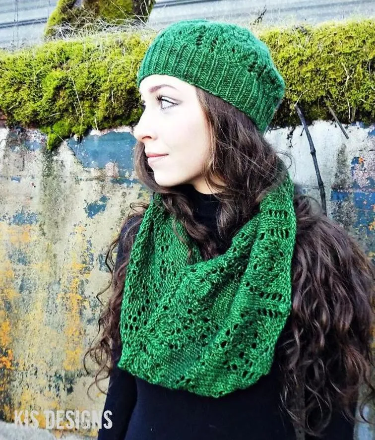 Hand Knit - Shawls and Shawlettes - Under the Influence Hat & Cowl Set